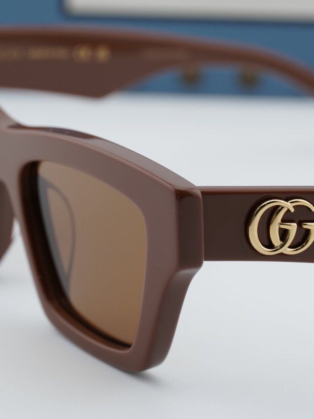 Gucci GG1753S 005 Women Cat Eye Sunglasses - Brown / Brown - Picture 2 of 11